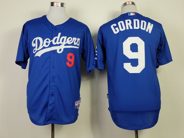 Men Los Angeles Dodgers #9 Gordon Blue MLB Jerseys